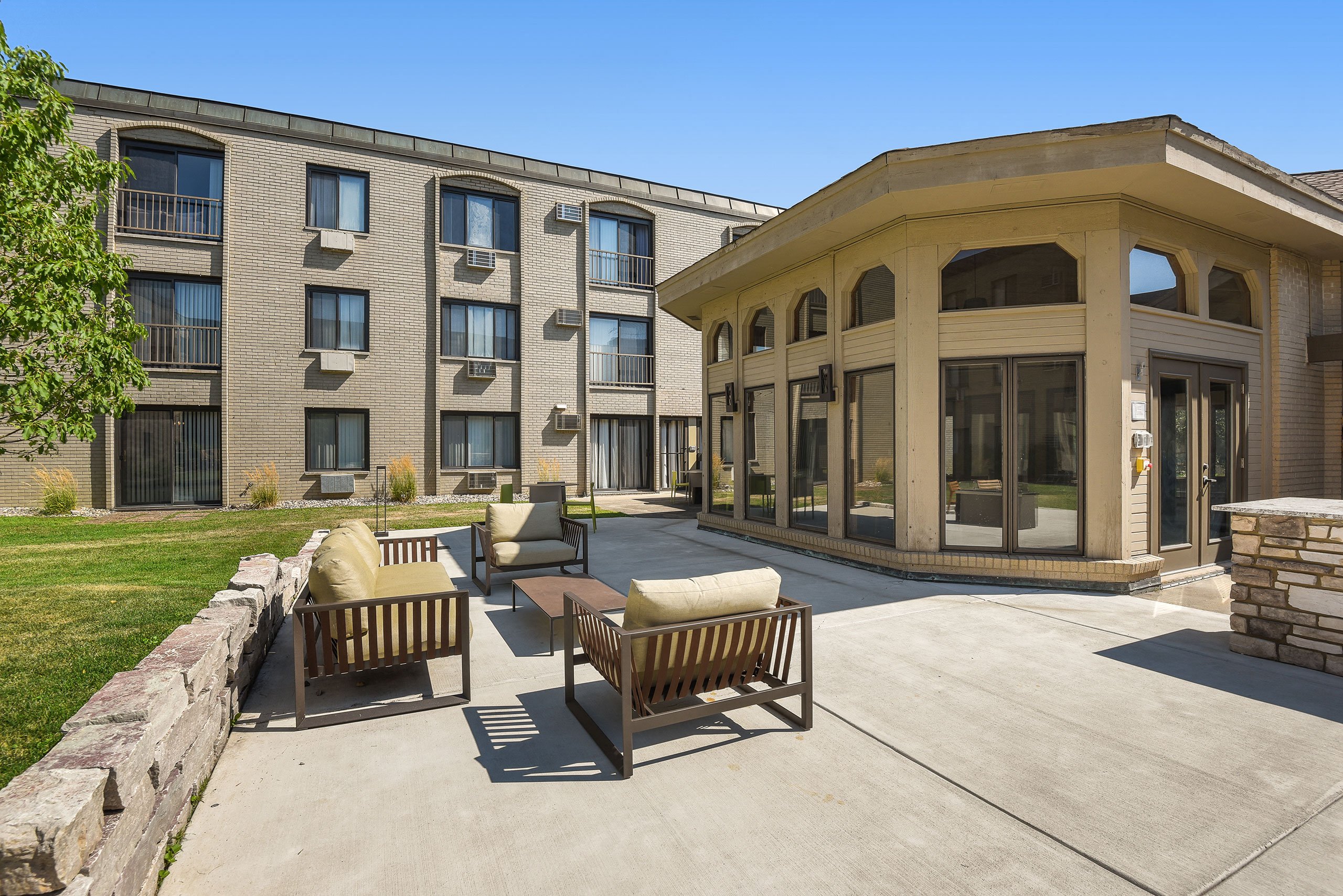 The Edge of Uptown Apartments | Patio with Furniture