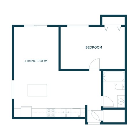 Westwood Estates Apartments in Fargo, ND | One Bedroom Floor Plan 11D