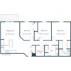 Autumn Ridge Apartments | Three Bedroom Floor Plan A Autumn Ridge Apartments | Three Bedroom Floor Plan A