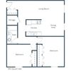 Cherry Creek Apartments |Two Bedroom Floor Plan A Cherry Creek Apartments |Two Bedroom Floor Plan A