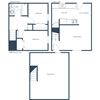 Oakview Townhomes | Two Bedroom Floor Plan B Oakview Townhomes | Two Bedroom Floor Plan B