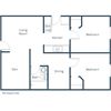 Oakview Townhomes | Two Bedroom Floor Plan C Oakview Townhomes | Two Bedroom Floor Plan C