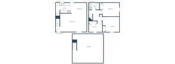 Oakview Townhomes | 3 Bedroom Floor Plan