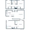 Oakview Townhomes | Three Bedroom Floor Plan B Oakview Townhomes | Three Bedroom Floor Plan B