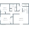 Southview III Apartments | Two Bedroom Floor Plan A Southview III Apartments | Two Bedroom Floor Plan A