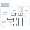 Sunview Apartments | Two Bedroom Two Bath Floor Plan A Sunview Apartments | Two Bedroom Two Bath Floor Plan A