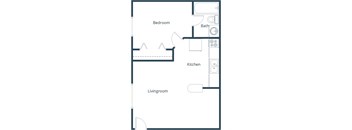 Washington Apartments in Grand Forks, ND | One Bedroom Floor Plan 11A