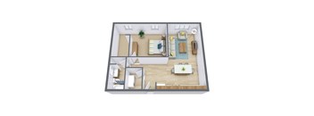 Carlton Place Apartments in Fargo, ND | One Bedroom Floor Plan 11E