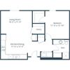 Crossroads Apartments | One Bedroom Floor Plan B Crossroads Apartments | One Bedroom Floor Plan B