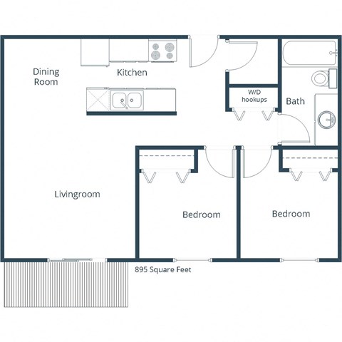 Chestnut Ridge - Two Bedroom - Plan 21A