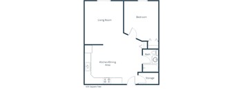 Country Edge - One Bedroom - Plan 11A