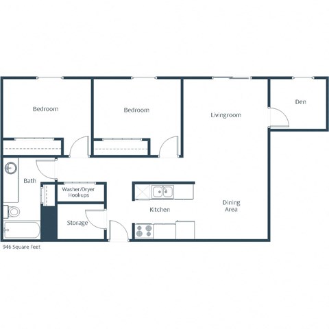 Country Edge - Two Bedroom - Plan 21B