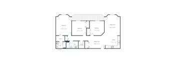 Somerset Apartment | 3 Bedroom Floor Plan 32A