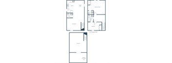 Bristol Park Townhomes in Grand Forks, ND | Two Bedroom Floor Plan 215A