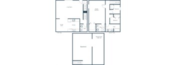 Bristol Park Townhomes in Grand Forks, ND | Three Bedroom Floor Plan 325A