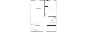 Grandview I Apartments in Grand Forks, ND | One Bedroom Floor Plan 11A
