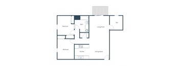Grandview I Apartments in Grand Forks, ND | Two Bedroom Floor Plan 21B