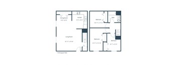 Twin Oaks Townhomes in Hutchinson, MN - Three Bedroom Floor Plan 31B