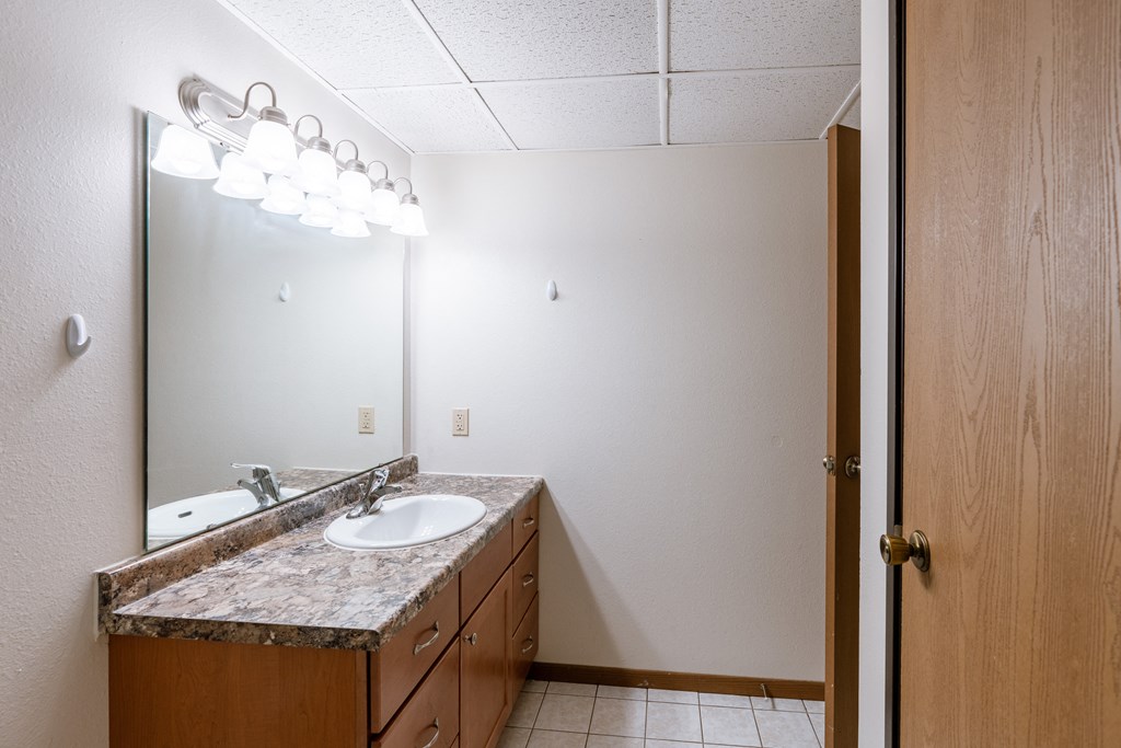 a bathroom with a sink at France, Fargo, 58103