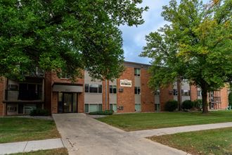Fargo, ND Pacific Park Apartments. Apartments located in a quiet area with trees