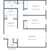 South Park Apartments | Two Bedroom Floor Plan A South Park Apartments | Two Bedroom Floor Plan A