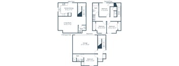 Townhomes at Mallard Creek | Four Bedroom Two and a Half Bath Plan A
