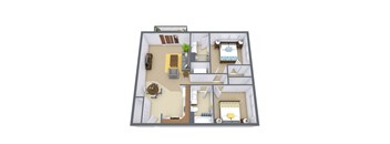 Glen Pond Apartments | Two Bedroom | Plan 22J  at Glen Pond, Eagan, MN