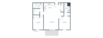 Glen Pond Apartments | Two Bedroom Floor Plan 22I  at Glen Pond, Minnesota