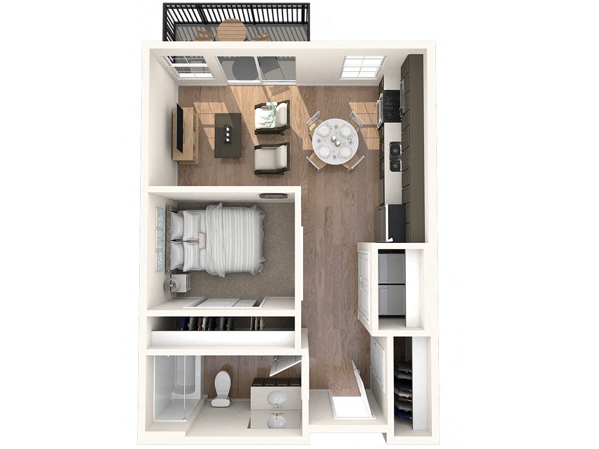 Glen Pond Additions Apartments | Studio Floor Plan Glen Pond Additions Apartments | Studio Floor Plan