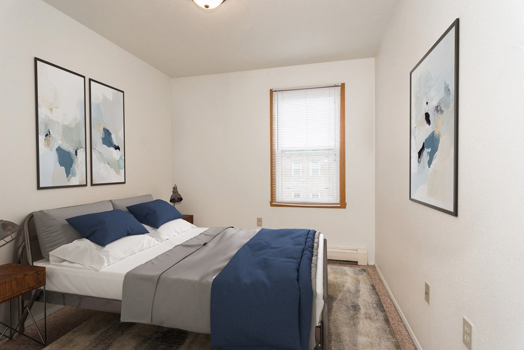 Grand Forks, ND Bristol Park Apartments | Bedroom Grand Forks, ND Bristol Park Apartments. a bedroom with a bed and a window