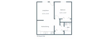 Berkshire Townhomes | One Bedroom | Plan 11A