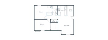 Cedar Pointe | Two Bedroom | Plan 21A