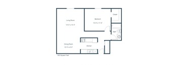 Essex | One Bedroom | Plan 11A