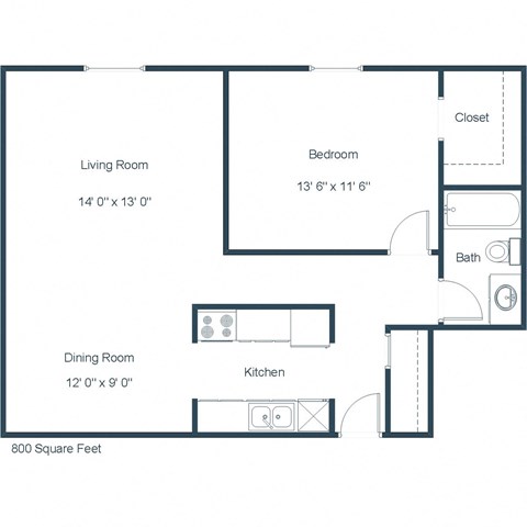 Essex | One Bedroom | Plan 11A