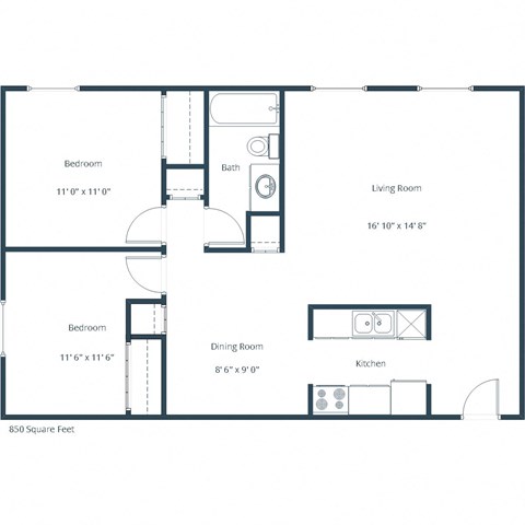 Jadestone | Two Bedroom | Plan 21A