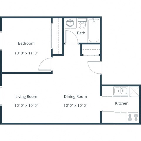 Parkwood | One Bedroom | Plan 11A