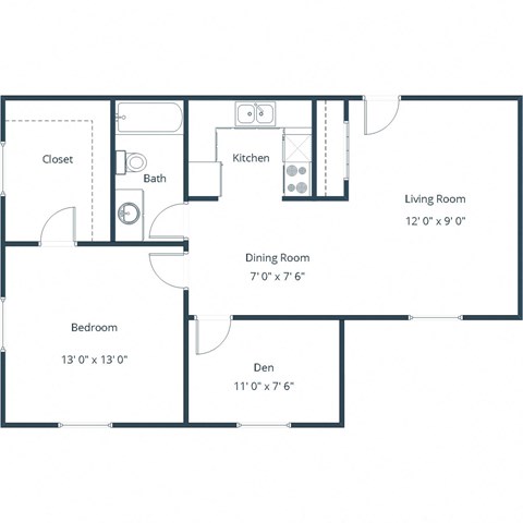 Parkwood | One Bedroom | Plan 11C