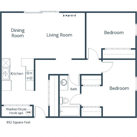Sugar Plumb | Two Bedroom | Plan 21A
