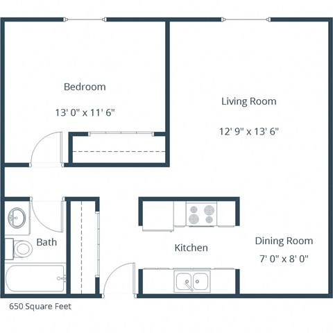 Westwind | One Bedroom | Plan 11A