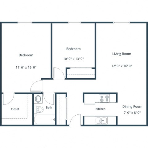 Westwind | Two Bedroom | Plan 21A