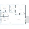 Crown Court 2 Apartments | Two Bedroom Floor Plan Crown Court 2 Apartments | Two Bedroom Floor Plan