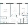 Monticello Apartments | Two Bedroom Floor Plan Monticello Apartments | Two Bedroom Floor Plan