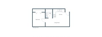 Morningside Apartments | One Bedroom Floor Plan