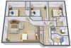 Thunder Creek Apartments | Three bedroom Plan 3175A Thunder Creek Apartments | Three bedroom Plan 3175A