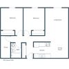 Islander Apartments | Two Bedroom Floor Plan B Islander Apartments | Two Bedroom Floor Plan B