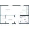 L & R Apartments | Efficiency Floor Plan L & R Apartments | Efficiency Floor Plan