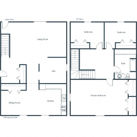 Marlowe South Apartments in Fargo, ND | Three Bedroom Floor Plan 31A