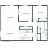 Park Terrace Apartments | Two Bedroom Floor Plan 21A Park Terrace Apartments | Two Bedroom Floor Plan 21A