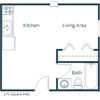 White Ridge Apartments | Efficiency Floor Plan White Ridge Apartments | Efficiency Floor Plan