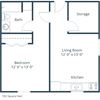 White Ridge Apartments | One Bedroom Floor Plan White Ridge Apartments | One Bedroom Floor Plan
